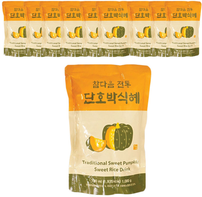 파낙스 참다음 단호박 전통식혜, 790ml, 10개