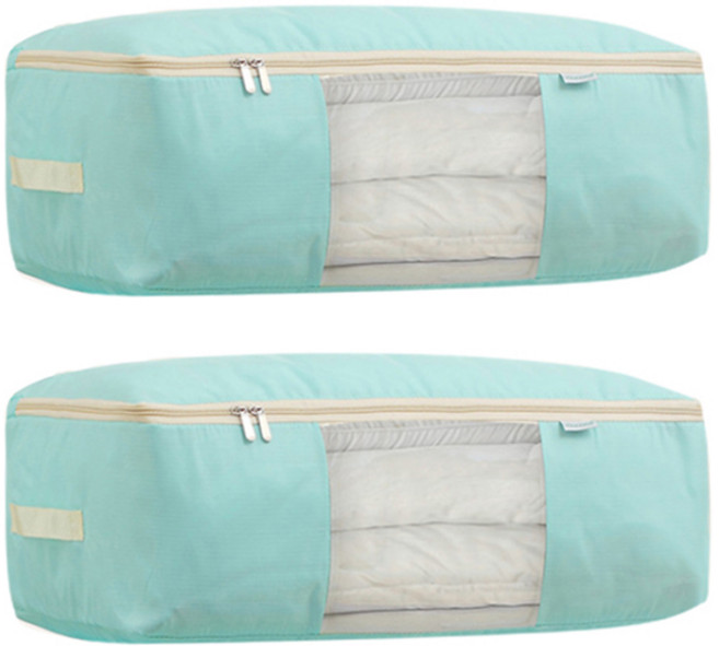 마켓피오 옥스포드 파스텔 이불정리함, 민트, 2개