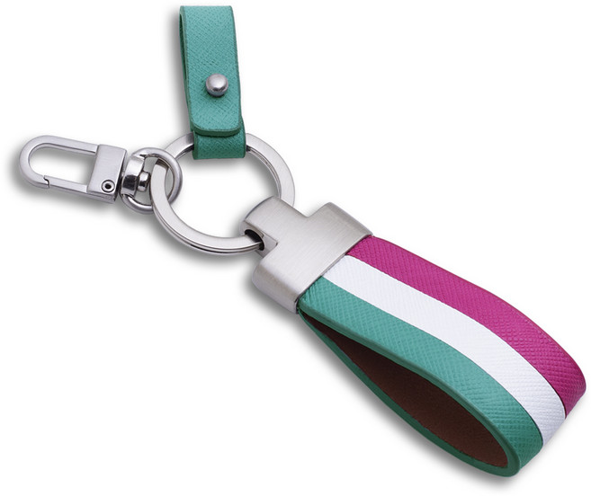 무에뜨 소가죽 심플 자동차 키링, 1개, 민트