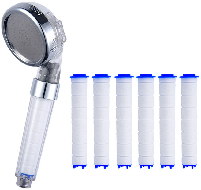 제이스홈 일반필터형 샤워기헤드 JSH002 + 정수필터 JSF001 6p, 1개, 단일