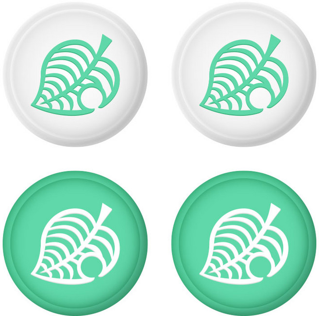 호후 닌텐도 스위치 조이스틱 커버 4p, 동숲 알로하, 1세트