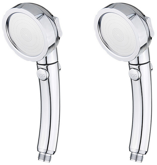 제이스홈 3모드 크롬도금 샤워기 JSH006, 2개, 실버