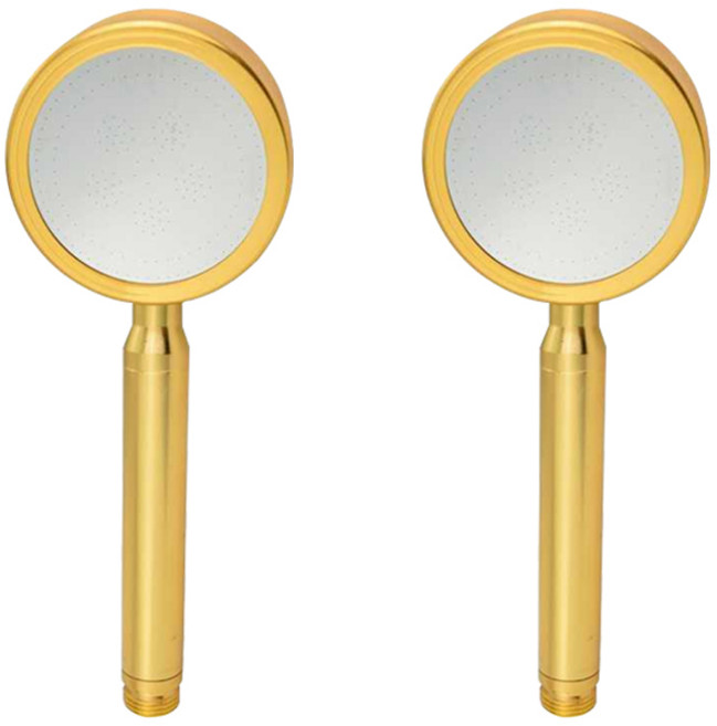 제이스홈 알루미늄 샤워기헤드 JSH007, 2개, 퓨어골드