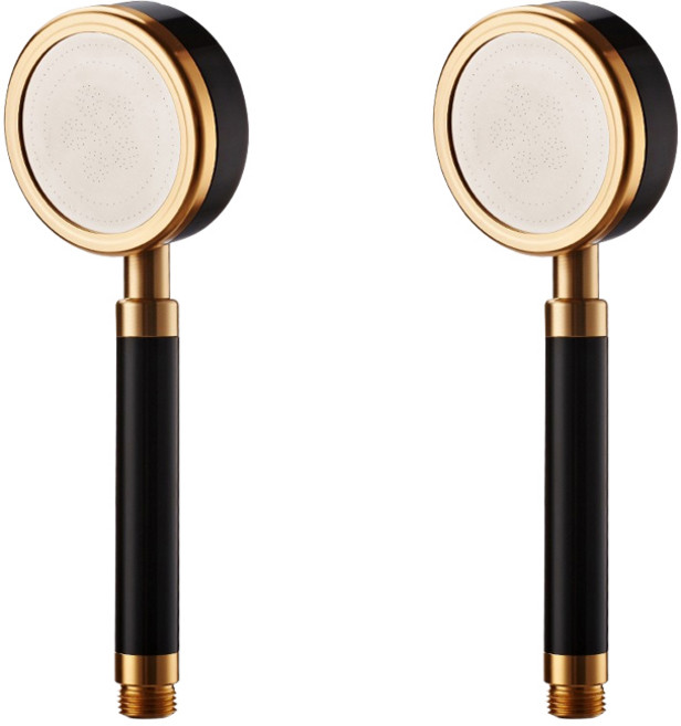 제이스홈 알루미늄 샤워기헤드 JSH007, 2개, 블랙골드