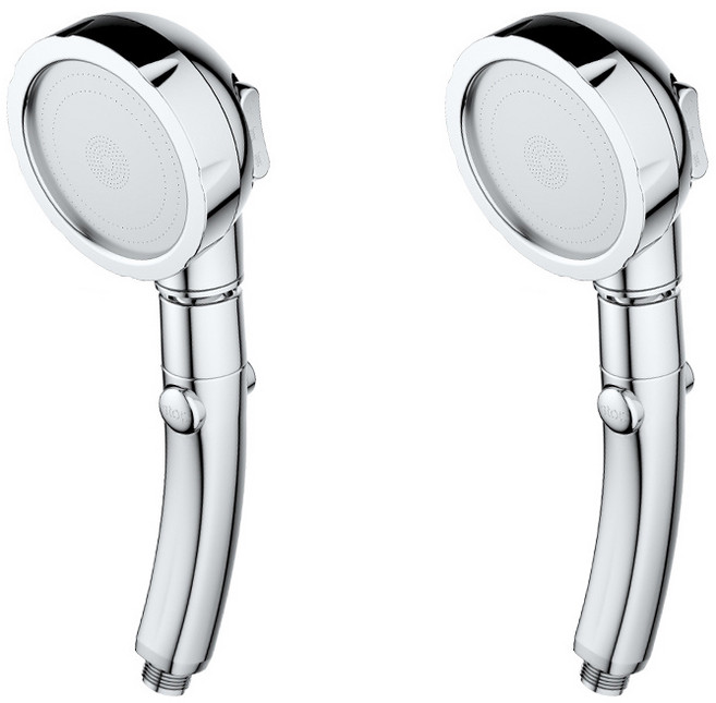 제이스홈 3모드 크롬회전 샤워기 JSH003, 2개, 실버