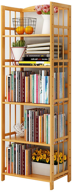 가팡 원목 심플 책상 선반 5단 500, 우드