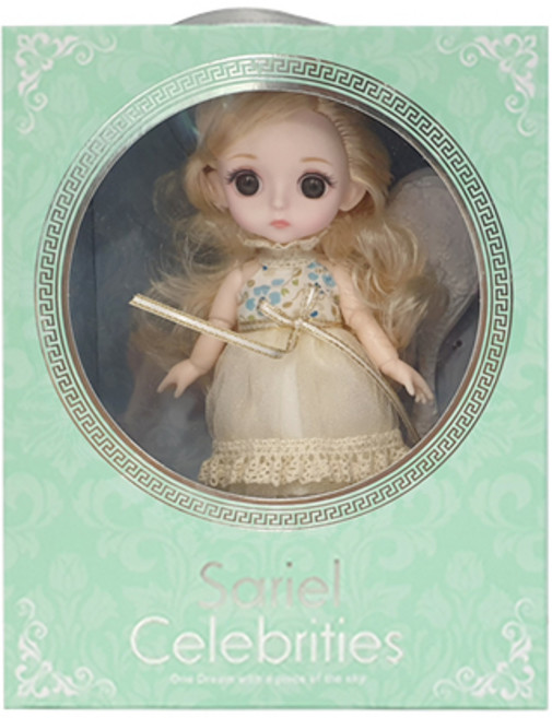 이티엔 사리엘 베이비 구체관절인형, 16cm, 스칼렛 크림, 1개