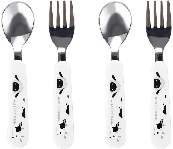 스텐락 알프스팜 프랜즈 스푼 + 포크, 혼합색상, 2세트, 스푼 + 포크 2세트
