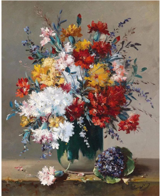 케이엠엘리 보석십자수 DIY 키트, 코슈아의 부케와제비꽃, 1세트