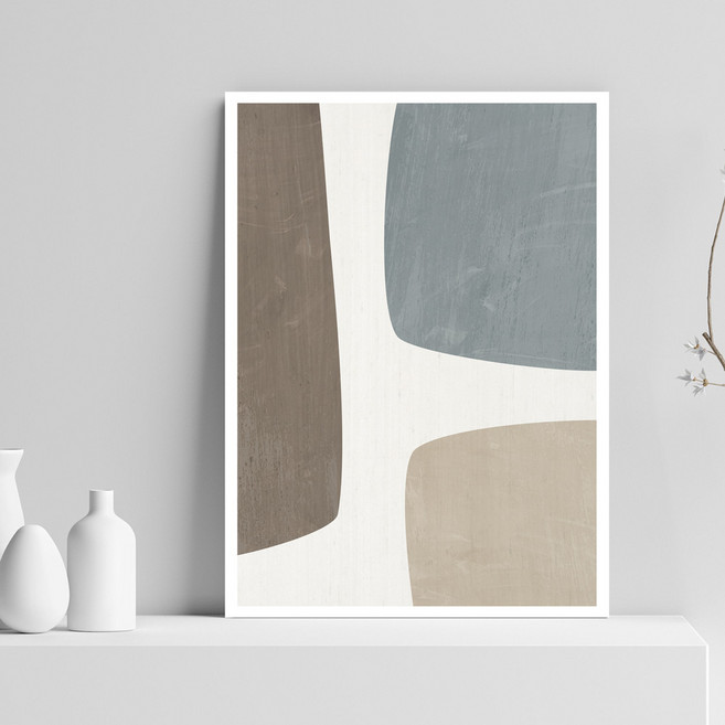 마니앤솔 추상액자 테이블 다크블럭 특대, 혼합색상