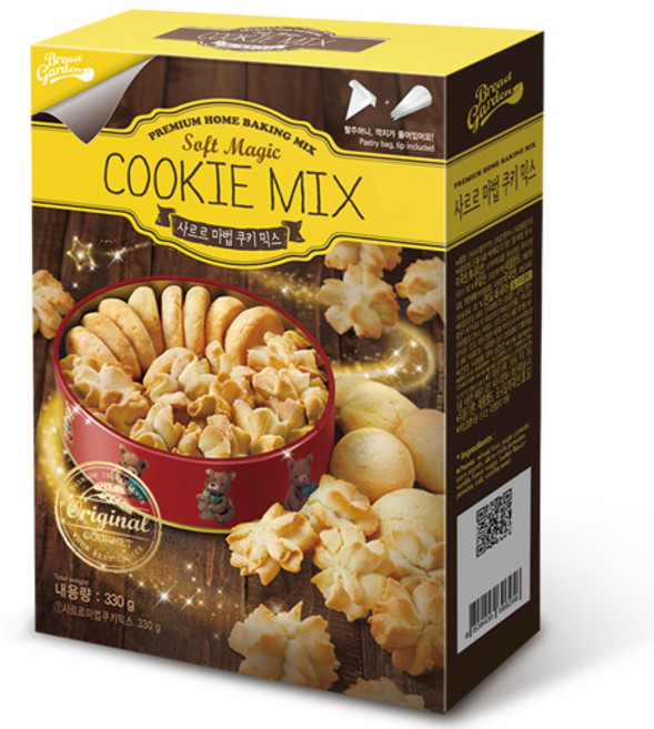 브레드가든 사르르 마법 쿠키 믹스, 330g, 1개