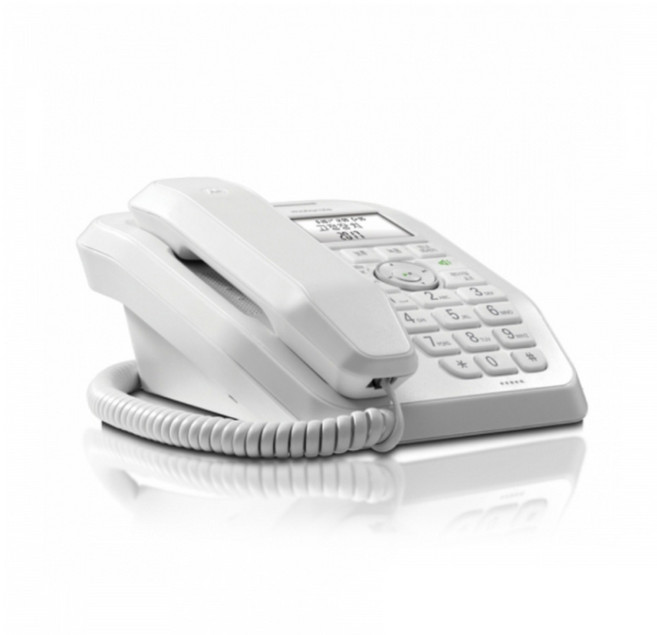 모토로라 자동응답 유선전화기 화이트, SC250M