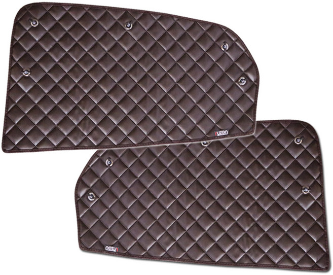 루젠 더맥스 차량용 가죽 암막 햇빛가리개 기아 쏘렌토MQ4 20년4월~, 브라운, 1세트