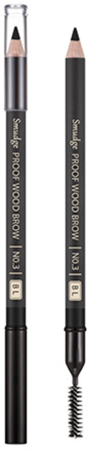 미샤 스머지프루프 우드 아이브로우 펜슬, 블랙, 1개