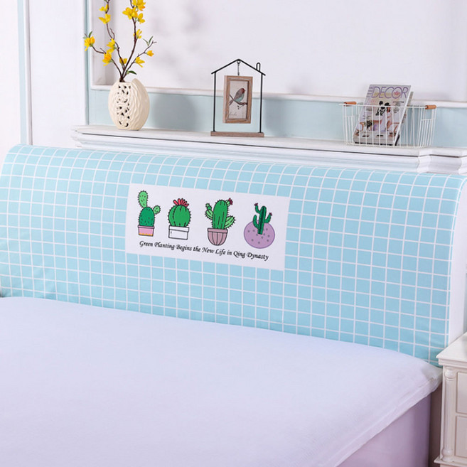 앤티스 패브릭 디지털 프린팅 침대 헤드 커버, 미니선인장, 1개