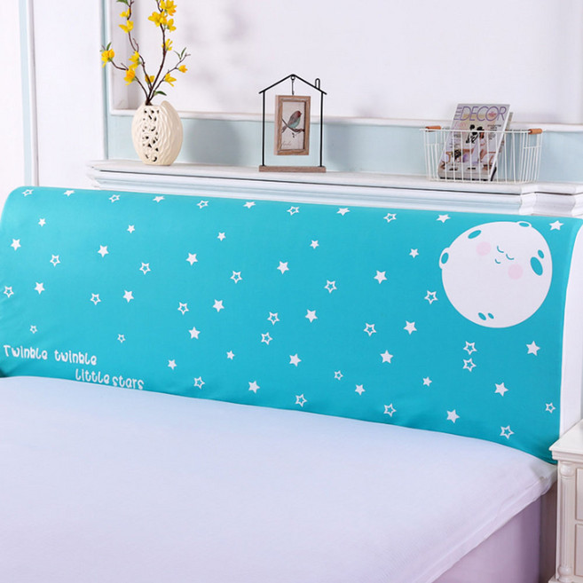 앤티스 패브릭 디지털 프린팅 침대 헤드 커버, 스타, 1개