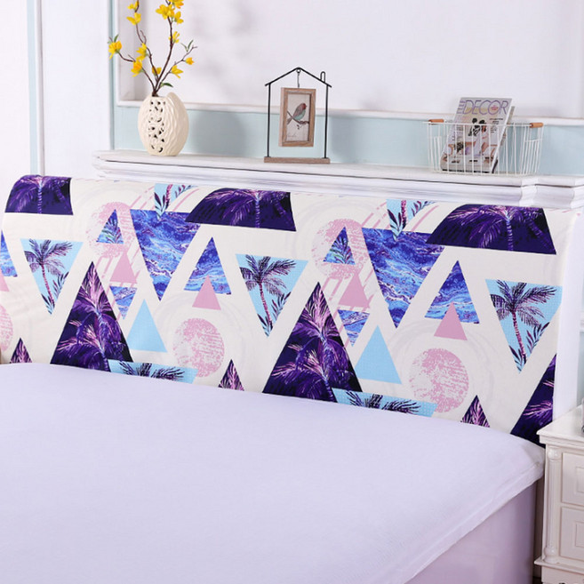 앤티스 패브릭 디지털 프린팅 침대 헤드 커버, 삼각팝, 1개