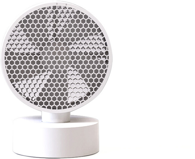 쿨린 허니콤 휴대용 무선 테이블 팬, CL-006, 화이트