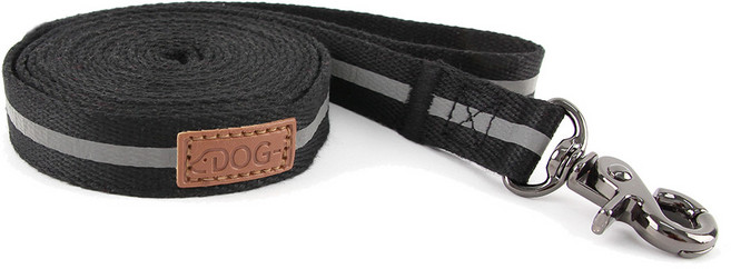 도그아이 반사광 캐시미어 반려동물 리드줄, 블랙, 1개