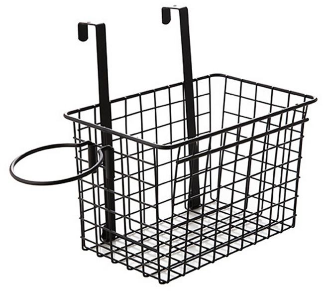 제이라이프 스터프 도어훅 드라이기 바구니, 블랙, 1개