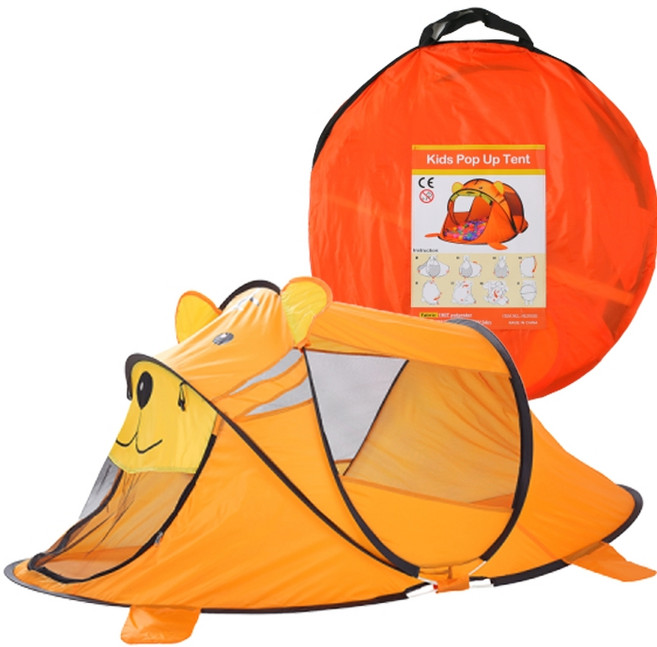 캐보트 원터치 팝업 볼텐트 + 보관 케이스 세트, 오렌지(호랑이), 1개