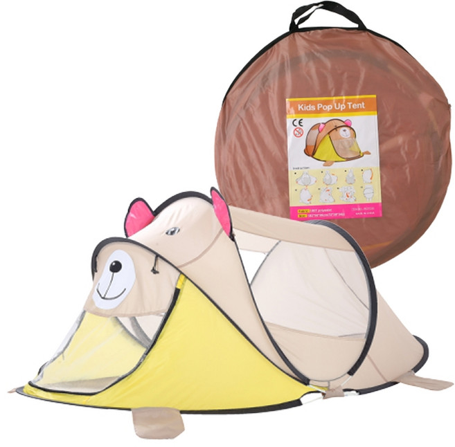 캐보트 어린이 동물 원터치 팝업 볼텐트 + 휴대용 보관케이스, 베이지강아지, 1개