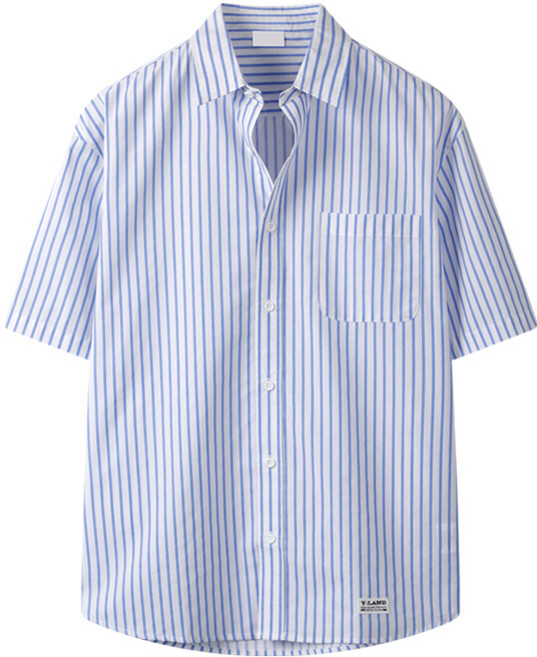 Harrison 男式條紋短袖襯衫 JIM1155