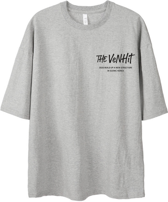 벤힛 스트릿로고 오버핏 통기성 반팔 티셔츠