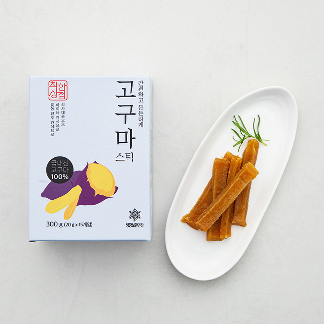 매홍 착한상점 씻어나온 국내산 고구마스틱, 300g, 1박스