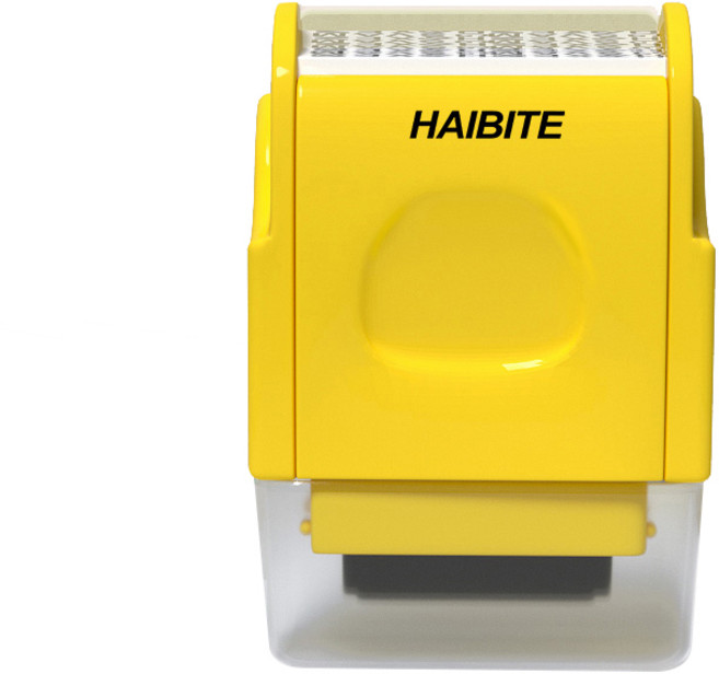 HAIBITE 개인정보 유출방지 보호 롤러 스템프, 1개, 옵션A(옐로우)