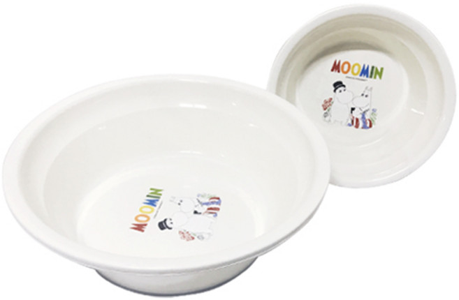 무민 투톤대야 대 + 소, 혼합색상, 1세트