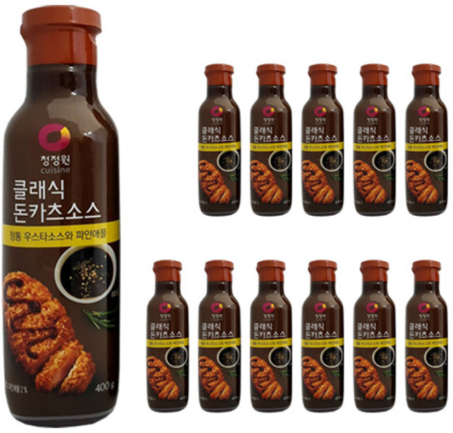 청정원 클래식 돈카츠 소스, 400g, 12개