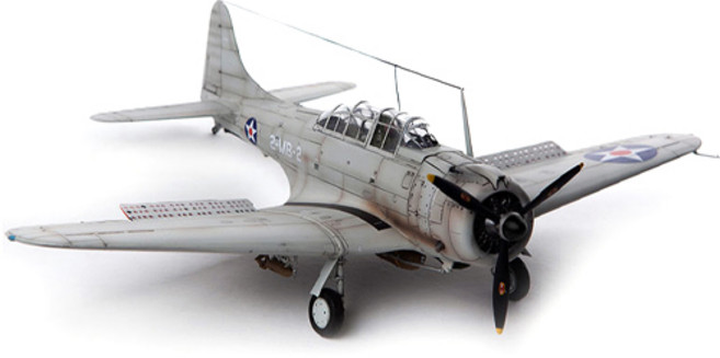 아카데미과학 1:48 미해병대 SBD-1 진주만 프라모델 전투기 12331, 1개