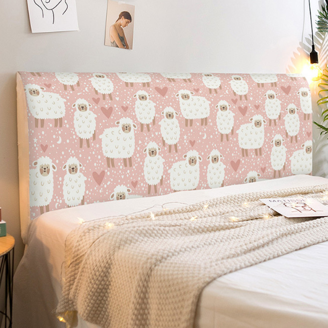 마켓에이 애니멀캐릭터 침대보드 커버, 양패턴, 1개