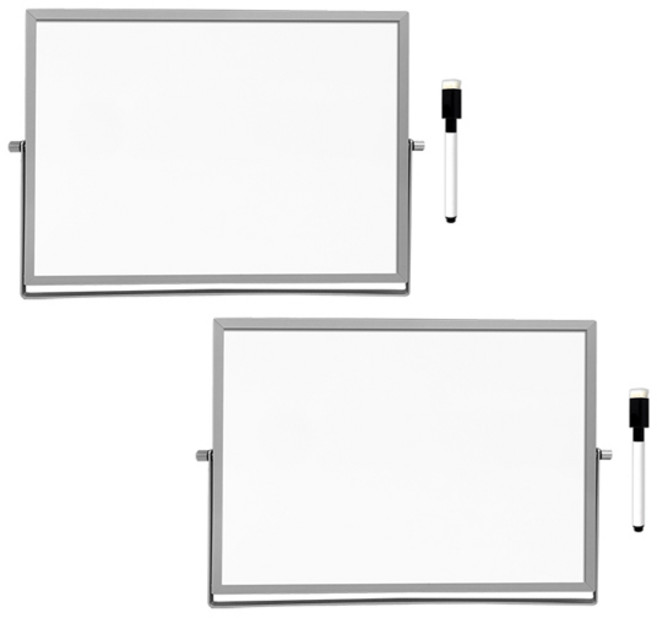 블루마토 스탠드 양면 화이트보드 WBS012 2p, 알루미늄