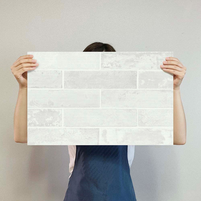 무지막지 풀바른 워터풀 조각벽지 42p, 베를린 스톤화이트