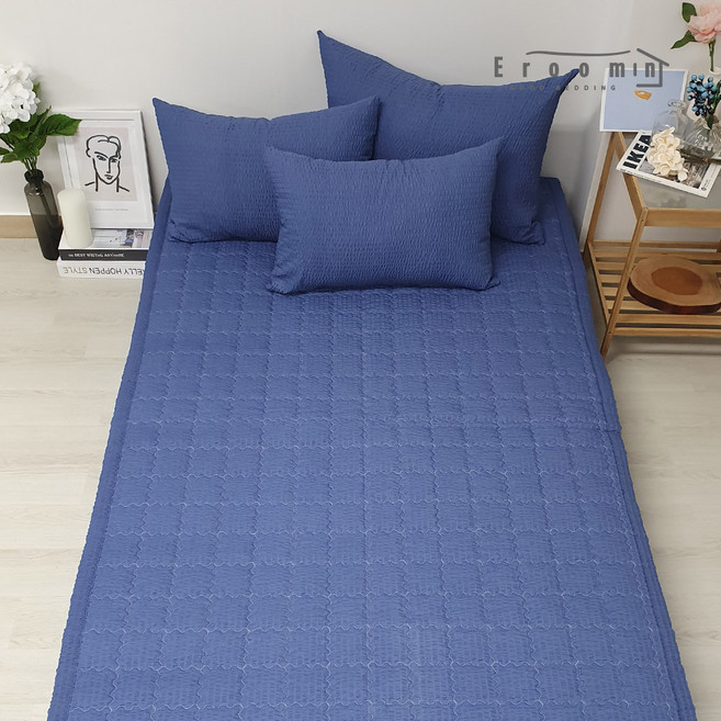 이룸앤 쿨시어 냉감 침대패드, 시어데님