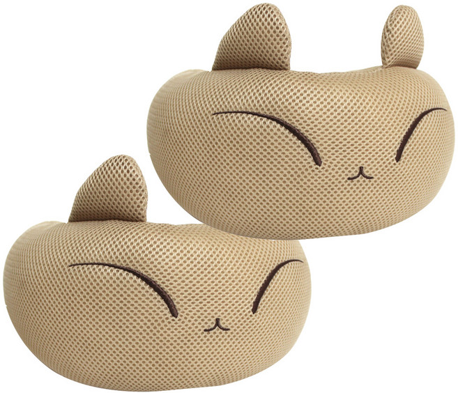 애니나라 에어메쉬 나루 멀티목쿠션 2p, 베이지