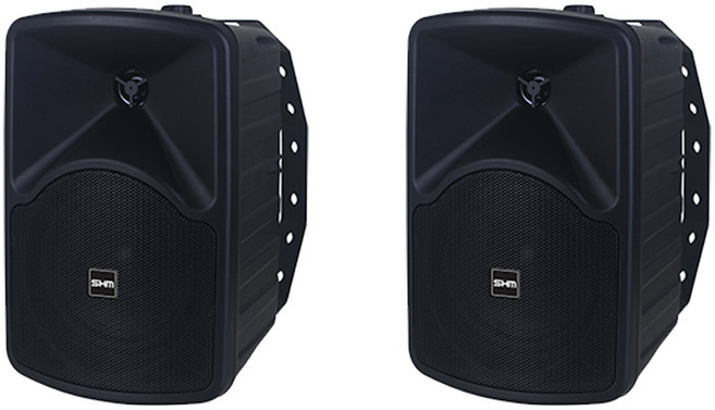 카날스 SHM 2-way 패션 스피커 2p + 벽걸이 브라켓 세트, SH-55(블랙)