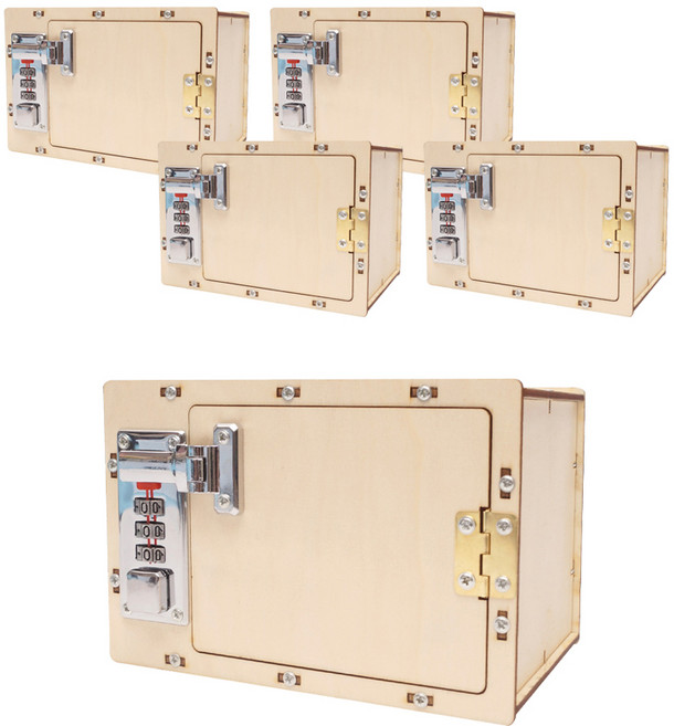 티처스 STEAM 과학교구 나만의 비밀금고 DIY 조립세트 R-27, 5세트