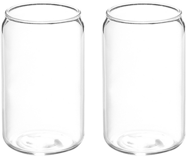 홈카페 비어 캔 글라스 600ml, 2개