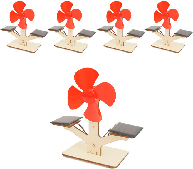 티처스 STEAM 과학교구 태양광 선풍기 DIY 만들기 세트 E-55A, 5세트