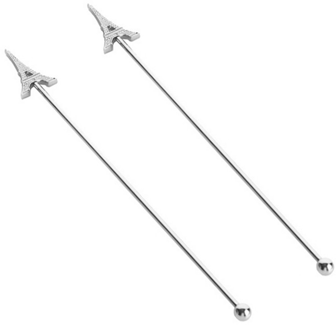 벨르디자인 고급 에펠 머들러, 실버, 2개