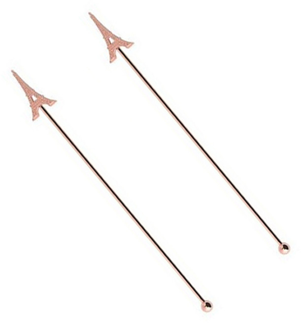 벨르디자인 고급 에펠 머들러, 로즈골드, 2개