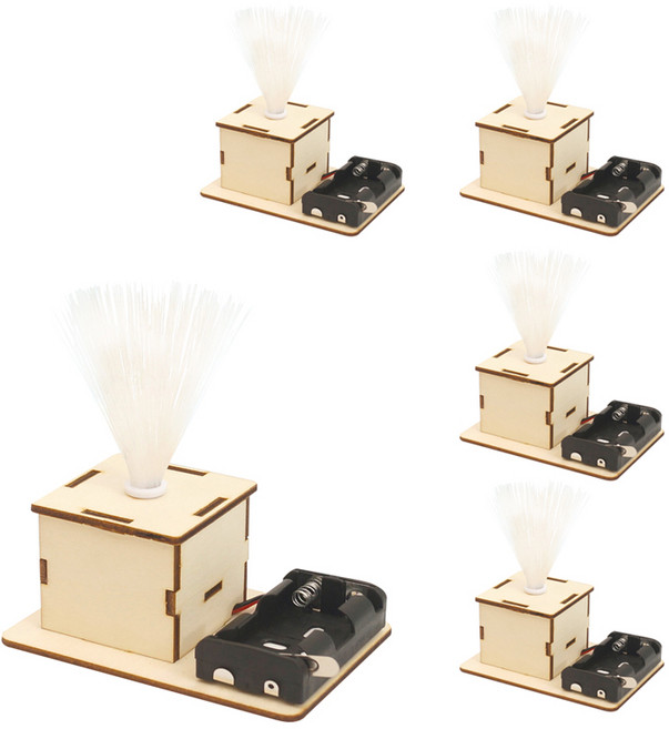 티처스 STEAM 과학교구 LED 광섬유 조명등 램프 DIY 만들기 세트 E-23, 5세트