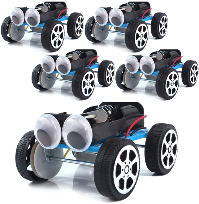 티처스 STEAM 과학교구 고무줄 동력 자동차 DIY 만들기 세트 SC-20, 5세트