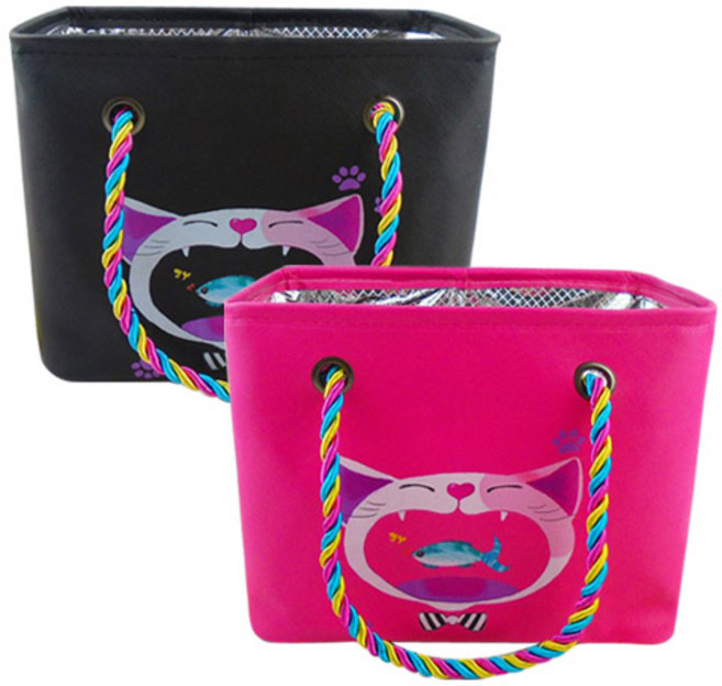 버블리데이 피쉬캣 물빠지는 목욕가방 2종세트 진핑크 + 블랙, 1세트