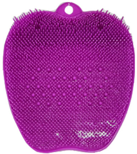 만능발 마사지 브러쉬 패드 퍼플, 1개, 1개