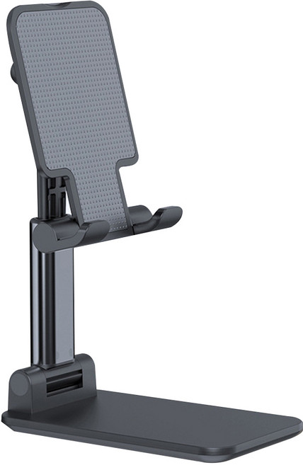 오엠티 접이식 높이각도조절 스탠드 핸드폰 거치대 OSA-FD3, 블랙, 1개