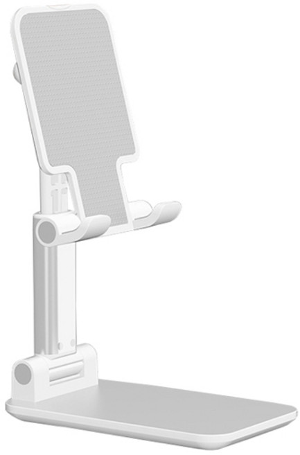 오엠티 접이식 높이각도조절 스탠드 핸드폰 거치대 OSA-FD3, 화이트, 1개
